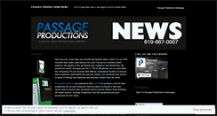 Desktop Screenshot of passageproductions.wordpress.com