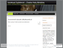 Tablet Screenshot of immanuelgyulekezet.wordpress.com
