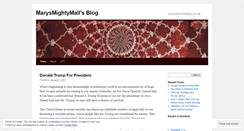 Desktop Screenshot of marysmightymall.wordpress.com