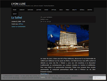 Tablet Screenshot of lyonluxe.wordpress.com