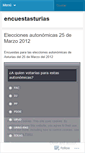 Mobile Screenshot of encuestasturias.wordpress.com