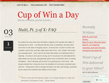 Tablet Screenshot of cupofwinaday.wordpress.com