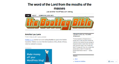 Desktop Screenshot of bootlegbible.wordpress.com