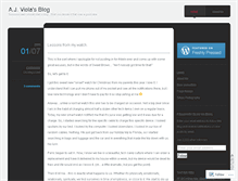 Tablet Screenshot of ajviola.wordpress.com