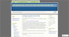 Desktop Screenshot of airlinefees.wordpress.com