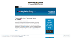 Desktop Screenshot of myprinteasy.wordpress.com