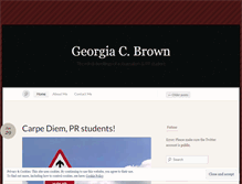 Tablet Screenshot of georgiacbrown.wordpress.com