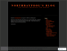 Tablet Screenshot of northbaypool.wordpress.com