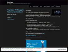 Tablet Screenshot of focfest.wordpress.com