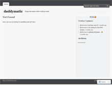 Tablet Screenshot of daddymatic.wordpress.com
