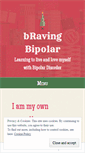 Mobile Screenshot of bravingbipolar.wordpress.com