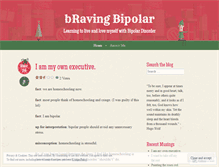 Tablet Screenshot of bravingbipolar.wordpress.com