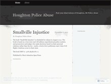 Tablet Screenshot of houghtonpoliceabuse.wordpress.com