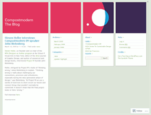 Tablet Screenshot of compostmodern.wordpress.com