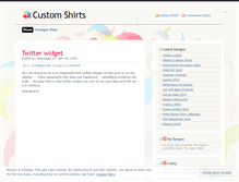 Tablet Screenshot of customshirts.wordpress.com