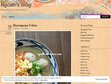 Tablet Screenshot of ngcath.wordpress.com