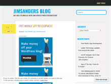 Tablet Screenshot of jimsanders1.wordpress.com