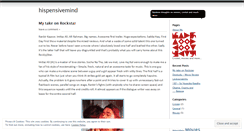 Desktop Screenshot of hispensivemind.wordpress.com