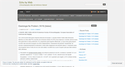 Desktop Screenshot of echobyweb.wordpress.com