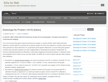 Tablet Screenshot of echobyweb.wordpress.com