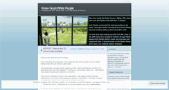 Desktop Screenshot of knowgoodwhitepeople.wordpress.com