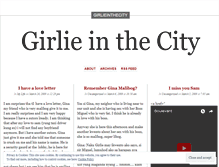 Tablet Screenshot of girlieinthecity.wordpress.com