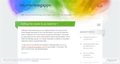 Desktop Screenshot of interviewingapps.wordpress.com