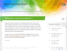 Tablet Screenshot of interviewingapps.wordpress.com