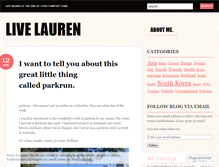 Tablet Screenshot of livelauren.wordpress.com