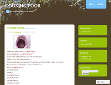 Tablet Screenshot of cookingpoor.wordpress.com