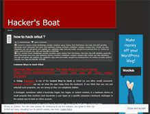 Tablet Screenshot of howtohackz.wordpress.com