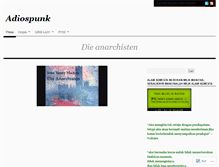 Tablet Screenshot of adiospunk.wordpress.com