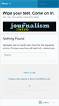 Mobile Screenshot of journalismrocks.wordpress.com