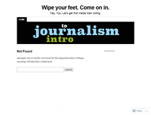 Tablet Screenshot of journalismrocks.wordpress.com