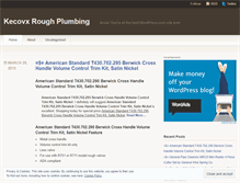 Tablet Screenshot of kecovxroughplumbing.wordpress.com