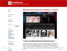 Tablet Screenshot of musikpress.wordpress.com