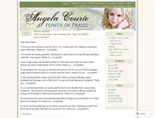 Tablet Screenshot of angelacourte.wordpress.com