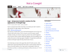 Tablet Screenshot of notacowgirl.wordpress.com