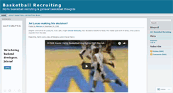 Desktop Screenshot of basketballrecruiting.wordpress.com