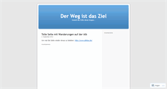 Desktop Screenshot of derwegistdasziel.wordpress.com