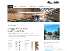 Tablet Screenshot of digiphile.wordpress.com