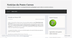 Desktop Screenshot of pontocursos.wordpress.com