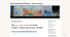 Desktop Screenshot of 2012caswellartsfestival.wordpress.com