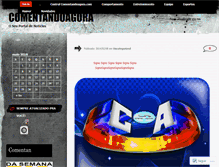 Tablet Screenshot of comentandoagora.wordpress.com