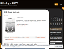 Tablet Screenshot of hidrologiaujcv.wordpress.com