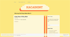 Desktop Screenshot of kacaihint.wordpress.com