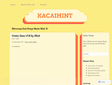 Tablet Screenshot of kacaihint.wordpress.com