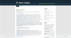 Desktop Screenshot of pcmusicsupply.wordpress.com