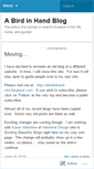 Mobile Screenshot of abirdinhand63.wordpress.com
