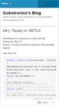 Mobile Screenshot of gobotronics.wordpress.com